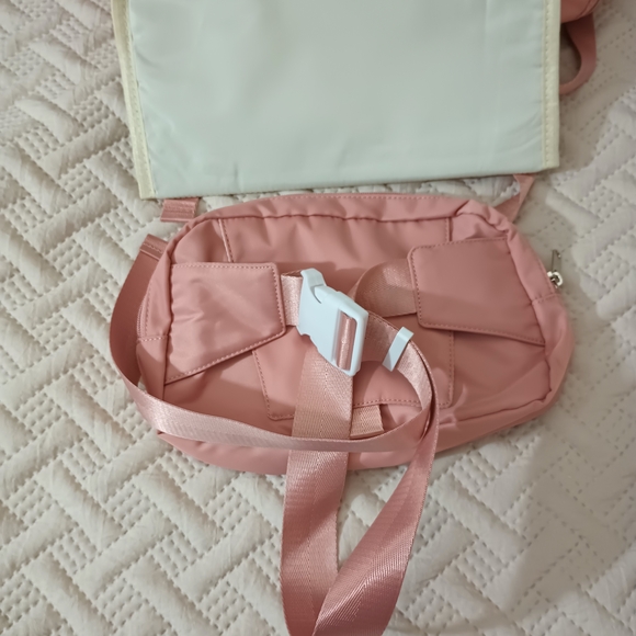 Homiglam Diaper Backpack+Waist Bag+Changing Pad NWOT Pink - Picture 12 of 16